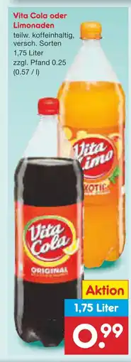 Netto Marken-Discount Vita cola oder limonaden Angebot