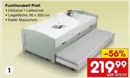 Netto Marken-Discount Funktionsbett prati Angebot