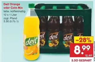 Netto Marken-Discount Deit orange oder cola mix Angebot