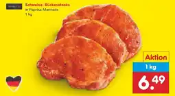 Netto Marken-Discount Schweine-rückensteaks Angebot