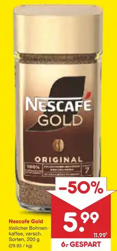 Netto Marken-Discount Nescafe gold löslicher bohnenkaffee Angebot