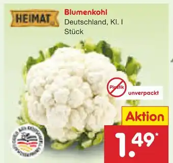 Netto Marken-Discount Heimat blumenkohl Angebot