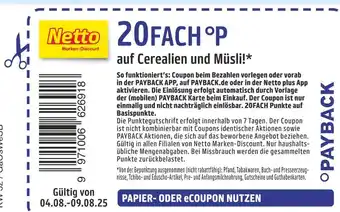 Netto Marken-Discount Payback 20fach °p Angebot