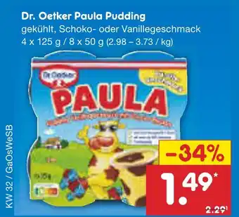 Netto Marken-Discount Dr. oetker paula pudding Angebot