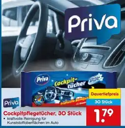 Netto Marken-Discount Priva cockpitpflegetücher Angebot