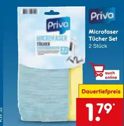 Netto Marken-Discount Priva microfaser tücher set Angebot