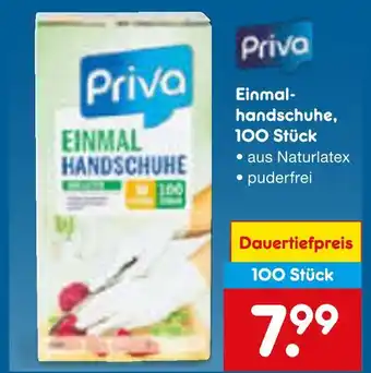 Netto Marken-Discount Priva einmalhandschuhe Angebot