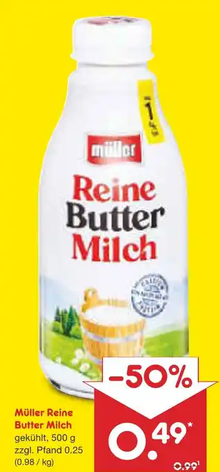 Netto Marken-Discount Müller reine butter milch Angebot