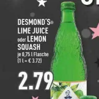 Marktkauf Desmond's Lime Juice Oder Lemon Squash Angebot