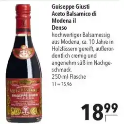 CITTI Markt Guiseppe Giusti Aceto Balsamico di Modena il Denso Angebot