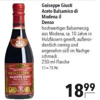 CITTI Markt Guiseppe Giusti Aceto Balsamico di Modena il Denso Angebot
