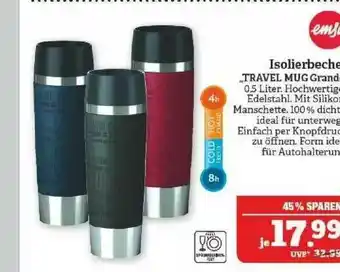 Marktkauf Emsa Isolierbecher  „travel Mug Grande“ Angebot