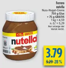 diska Ferrero nutella Angebot