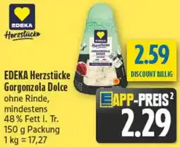 diska EDEKA Herzstücke Gorgonzola Dolce Angebot