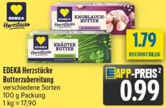 diska EDEKA Herzstücke Butterzubereitung Angebot