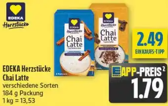 diska EDEKA Herzstücke Chai Latte Angebot