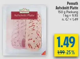 diska Ponnath Aufschnitt Platte Angebot