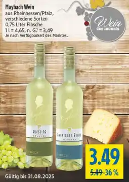 diska Maybach Wein Angebot