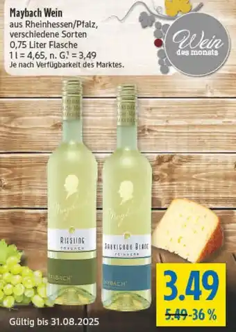 diska Maybach Wein Angebot
