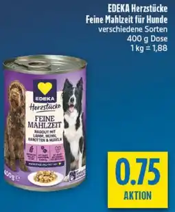 diska EDEKA Herzstücke Feine Mahlzeit für Hunde Angebot