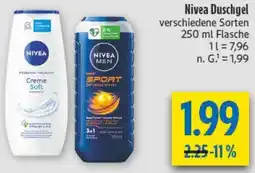 diska Nivea Duschgel Angebot