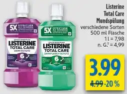 diska Listerine Total Care Mundspülung Angebot