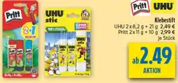 diska Pritt/UHU Klebestift Angebot
