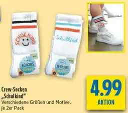 diska Crew-Socken „Schulkind" Angebot