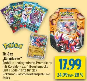 diska Pokémon Tin-Box ,,Koraidon-ex" Angebot