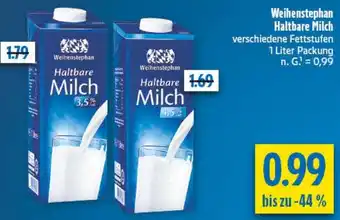 diska Weihenstephan Haltbare Milch Angebot