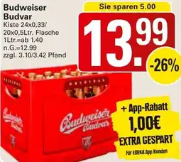 WEZ Budweiser Budvar Angebot