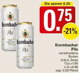 WEZ Krombacher Pils Angebot