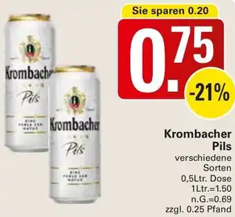 WEZ Krombacher Pils Angebot