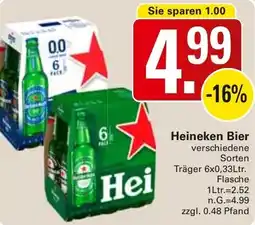 WEZ Heineken Bier Angebot