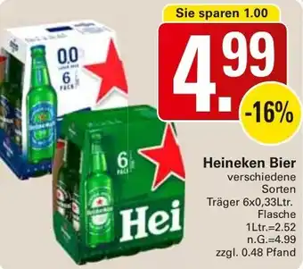 WEZ Heineken Bier Angebot