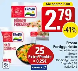 WEZ Frosta Fertiggerichte Angebot