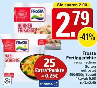 WEZ Frosta Fertiggerichte Angebot