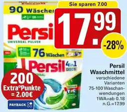 WEZ Persil Waschmittel Angebot