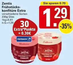 WEZ Zentis Frühstückskonfitüre Extra Angebot