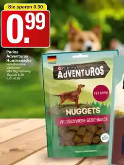 WEZ Purina Adventuros Hundesnacks Angebot