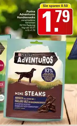 WEZ Purina Adventuros Hundesnacks Angebot