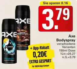 WEZ Axe Bodyspray Angebot