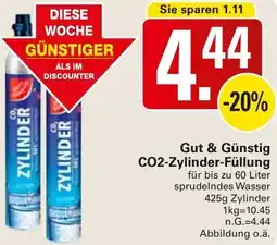 WEZ Gut & Günstig CO2-Zylinder-Füllung Angebot