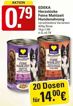 WEZ EDEKA Herzstücke Feine Mahlzeit Hundenahrung Angebot