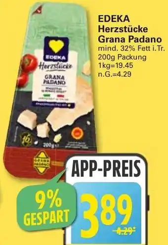 WEZ EDEKA Herzstücke Grana Padano Angebot