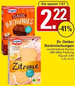 WEZ Dr. Oetker Backmischungen Angebot