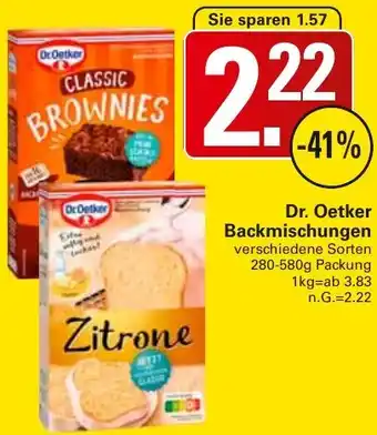 WEZ Dr. Oetker Backmischungen Angebot