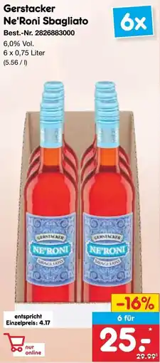 Netto Marken-Discount Gerstacker Ne'Roni Sbagliato Angebot