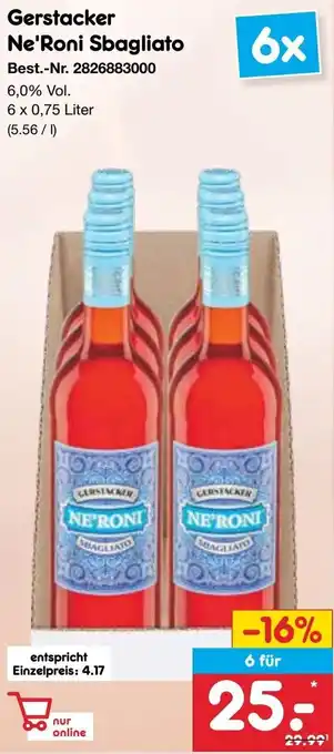 Netto Marken-Discount Gerstacker Ne'Roni Sbagliato Angebot