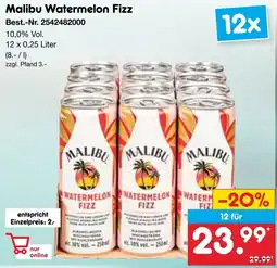 Netto Marken-Discount Malibu Watermelon Fizz Angebot